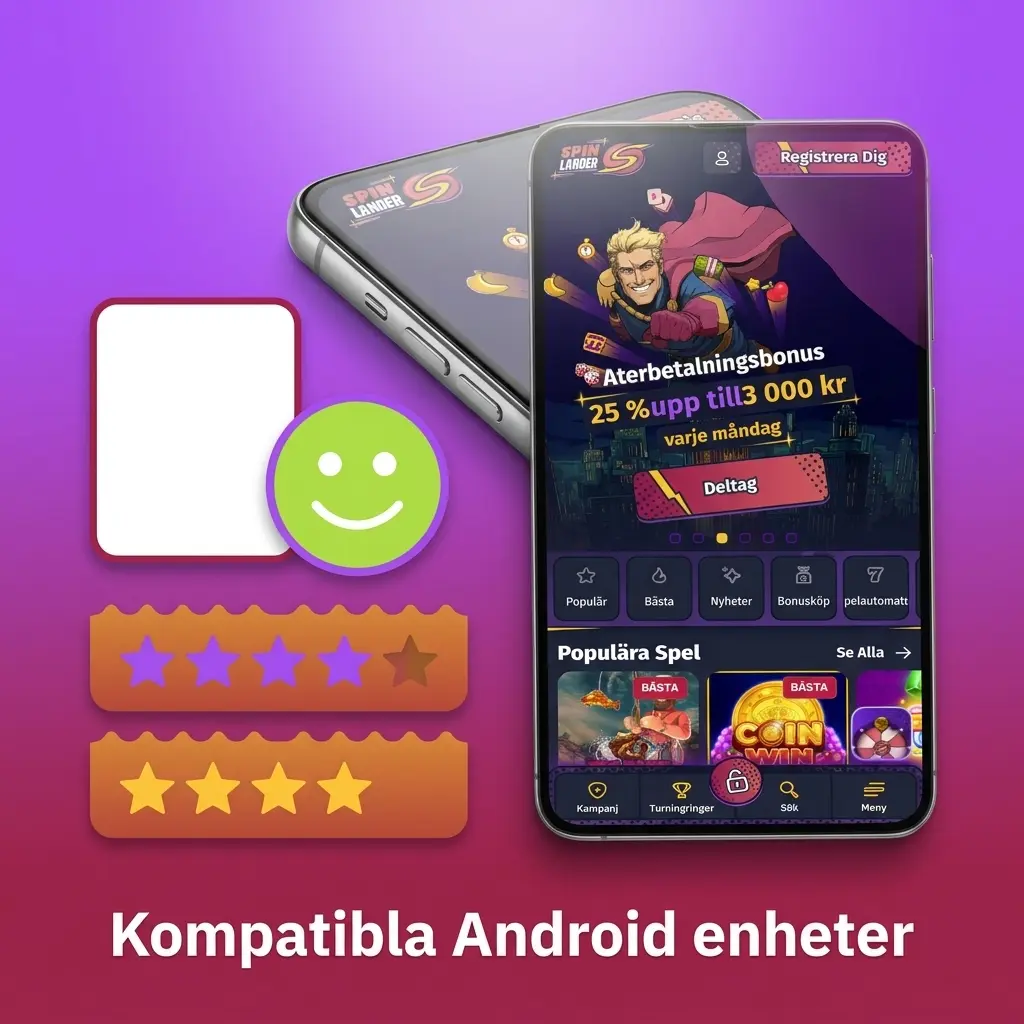 Kompatibla Android-enheter för appen