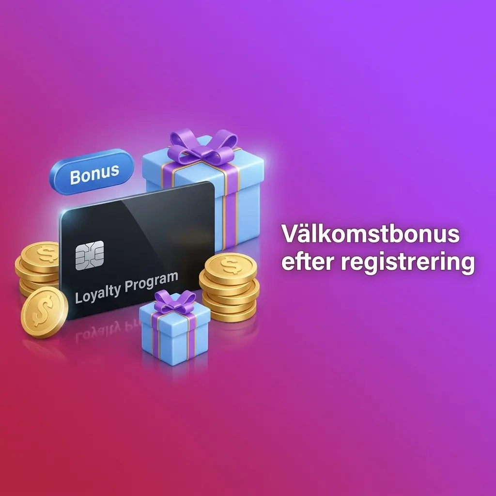 Välkomstbonus efter registrering